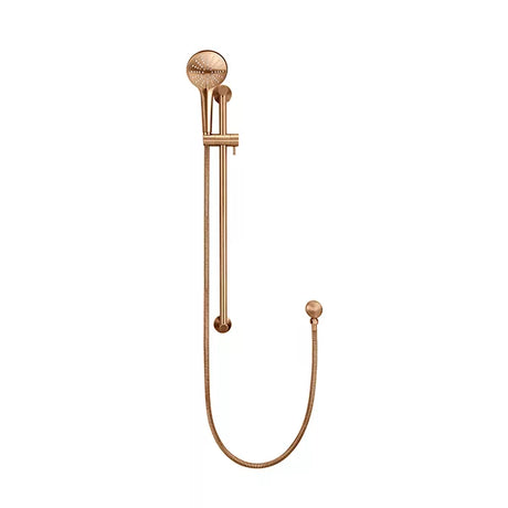 Round - Lustre Bronze Three Function Hand Shower on Sliding Rail