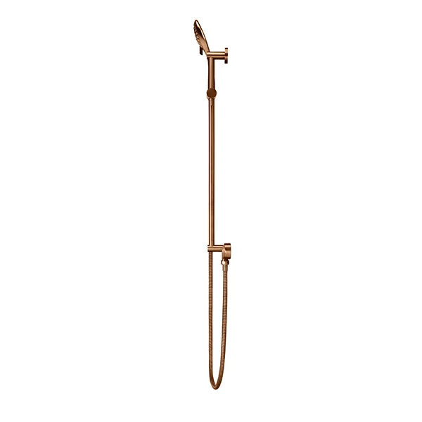 Round - Lustre Bronze Three Function Hand Shower on Sliding Rail