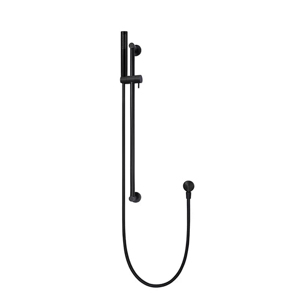 Round - Matte Black Hand Shower on Sliding Rail