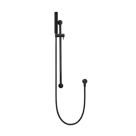 Round - Matte Black Hand Shower on Sliding Rail