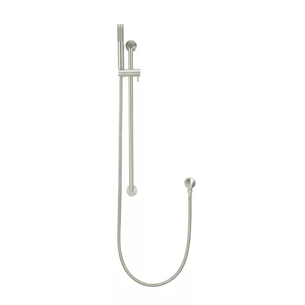 Round - Brushed Nickel Hand Shower on Sliding Rail
