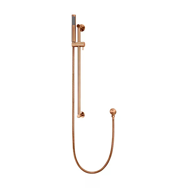 Round - Lustre Bronze Hand Shower on Sliding Rail
