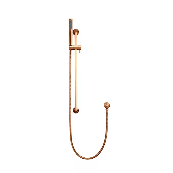 Round - Lustre Bronze Hand Shower on Sliding Rail