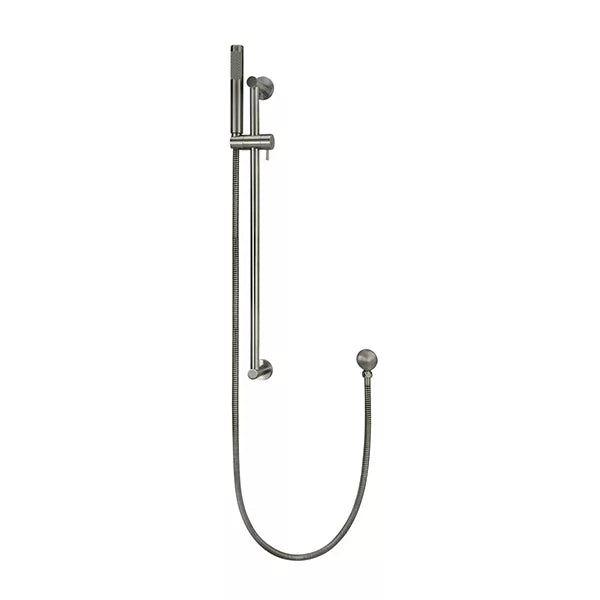 Round - Shadow Gunmetal Hand Shower on Sliding Rail