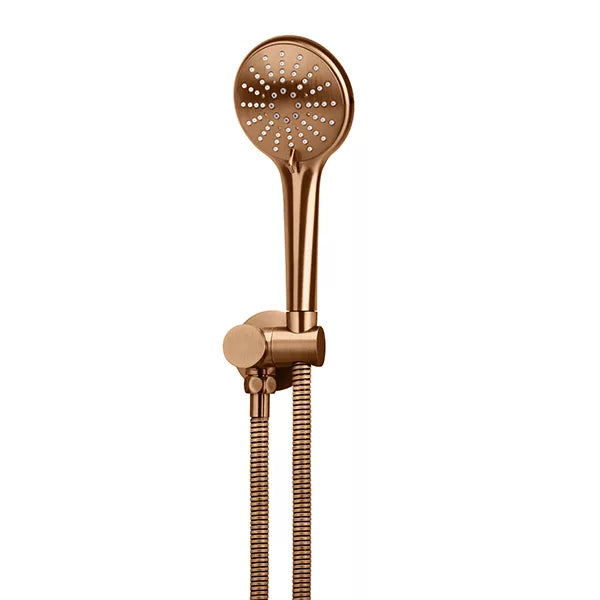 Round - Lustre Bronze Hand Shower on Swivel Bracket