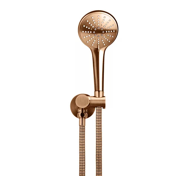 Round - Lustre Bronze Hand Shower on Swivel Bracket