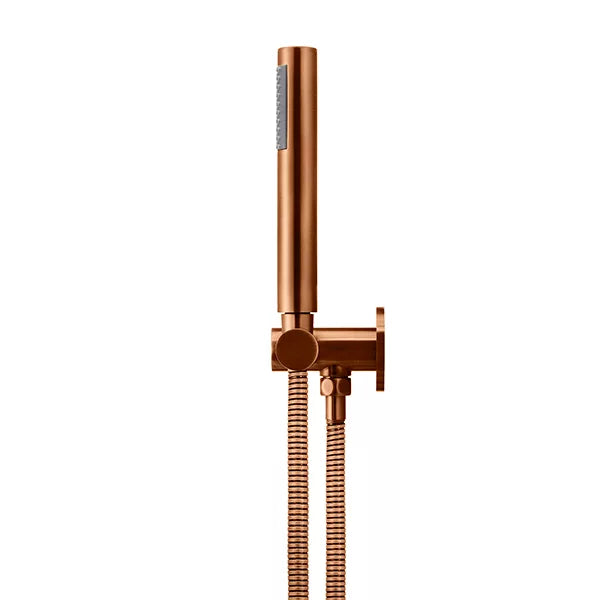 Round - Lustre Bronze Three Function Hand Shower on Swivel Bracket