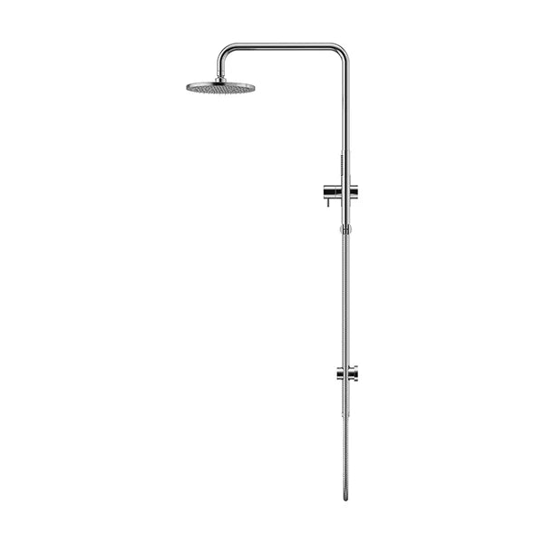 Outdoor - Stainless Steel Combination Shower Rail w 200mm Rose & Single Function Hand Shower