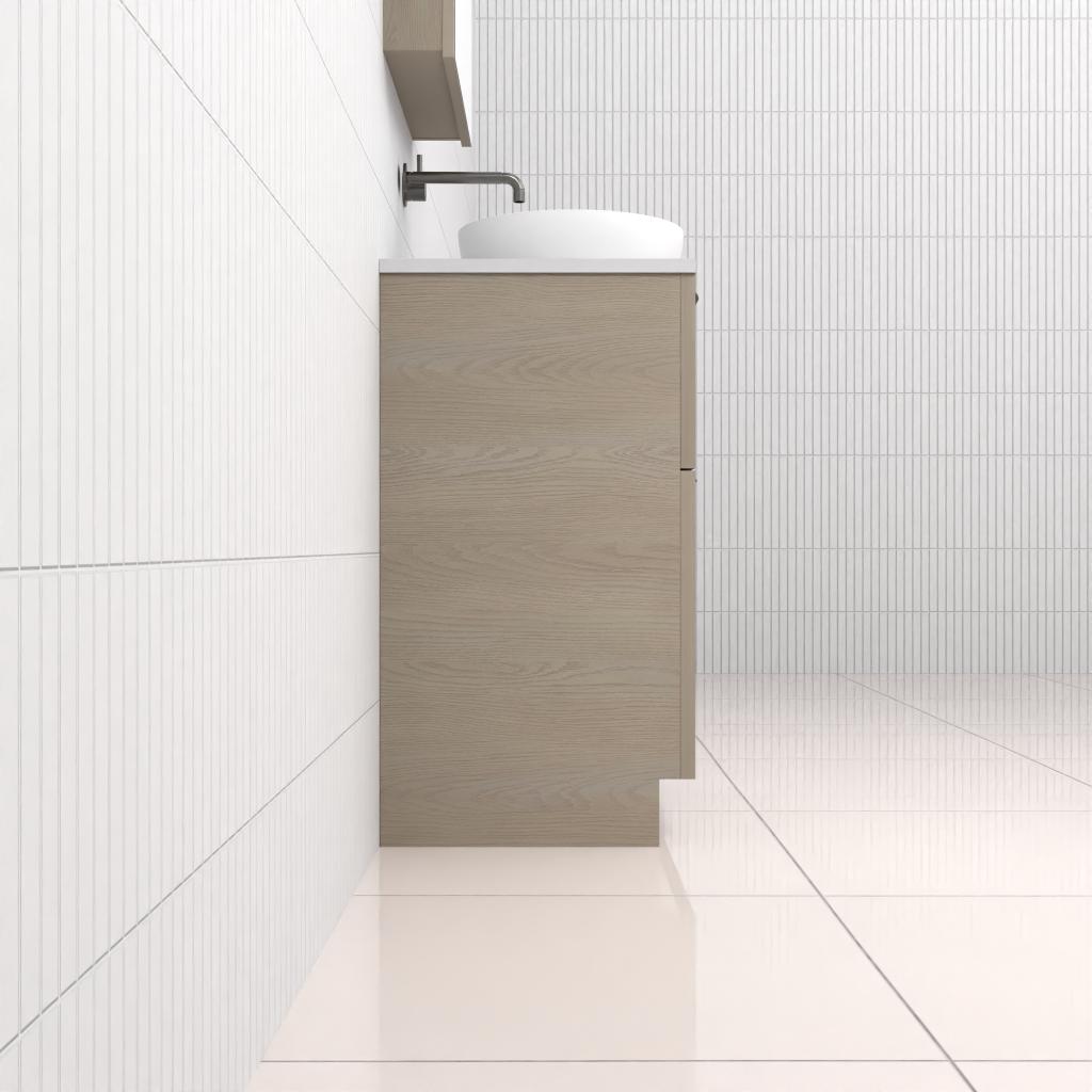 Marlee - 600mm Smoked Ash Freestanding Vanity