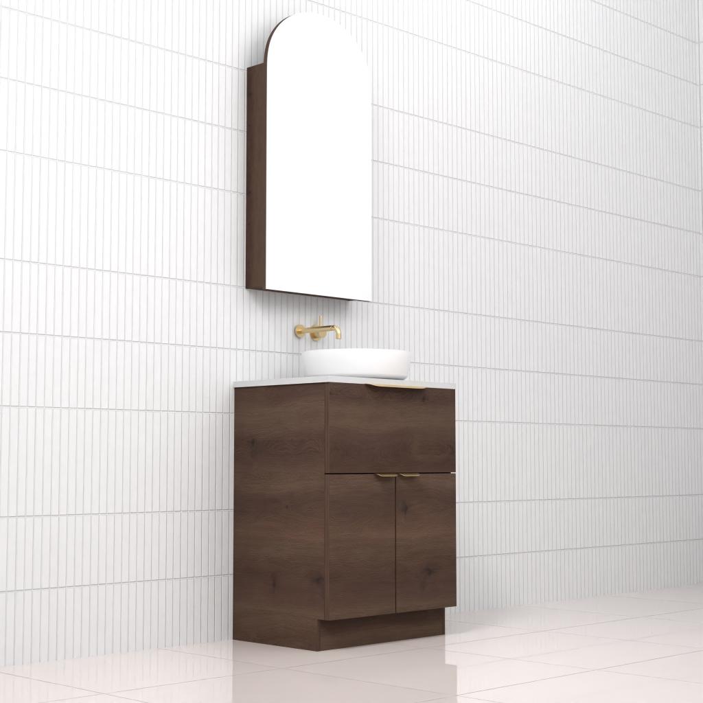 Marlee - 600mm Chestnut Freestanding Vanity