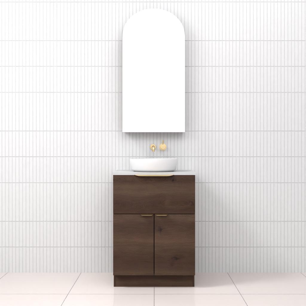 Marlee - 600mm Chestnut Freestanding Vanity