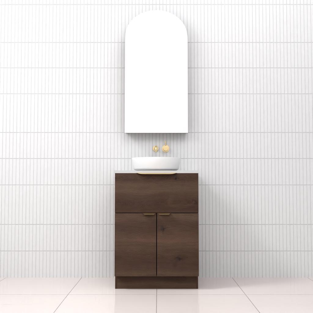 Marlee - 600mm Chestnut Freestanding Vanity