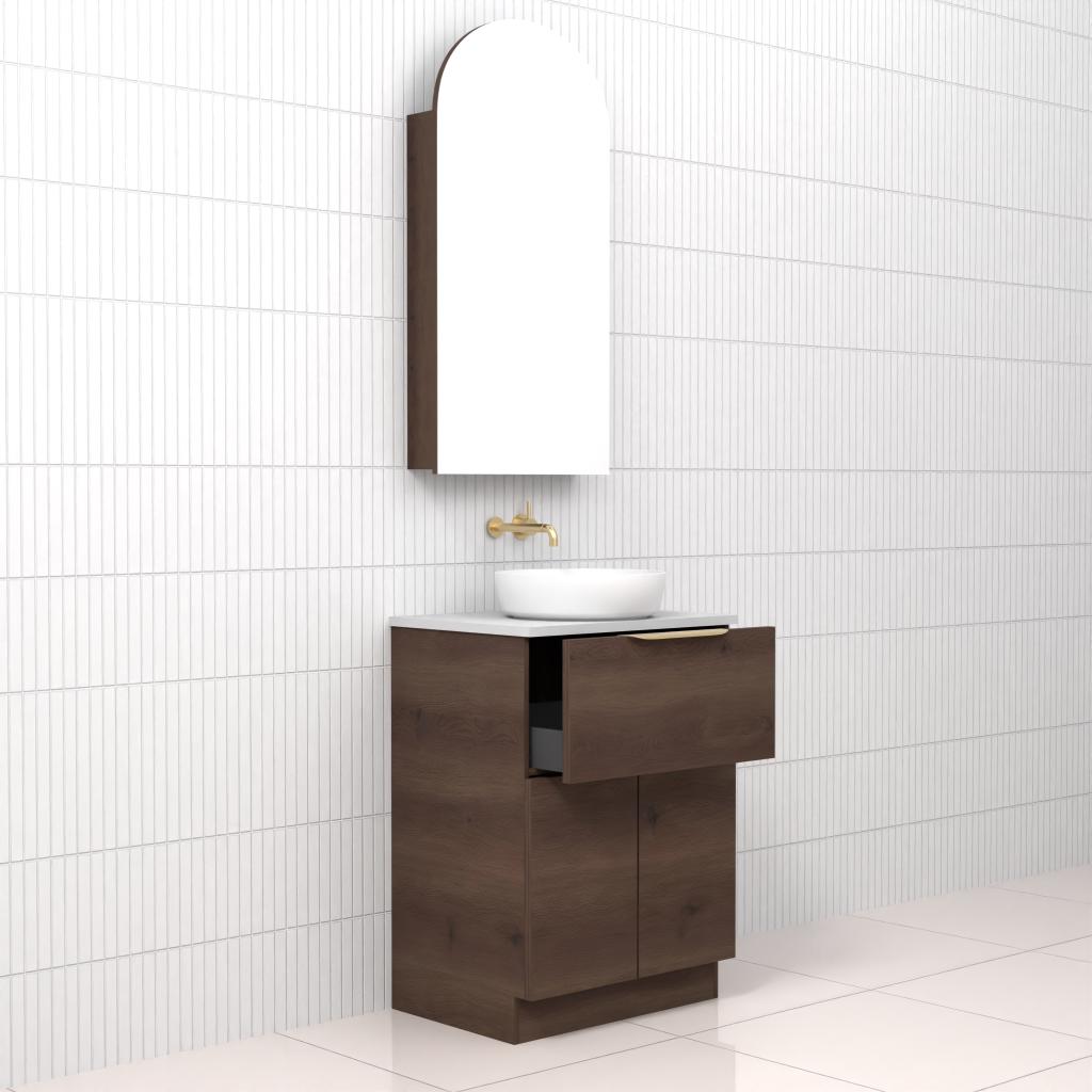 Marlee - 600mm Chestnut Freestanding Vanity