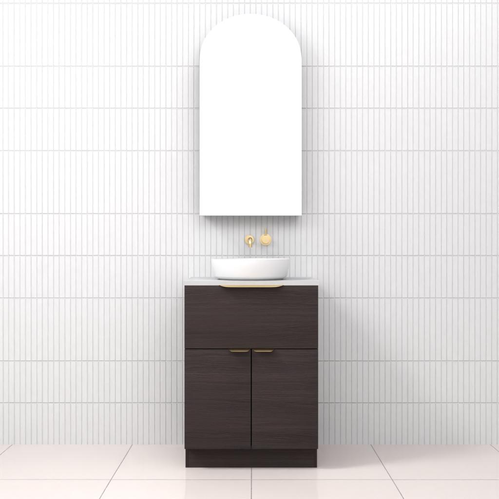 Marlee - 600mm Espresso Oak Freestanding Vanity