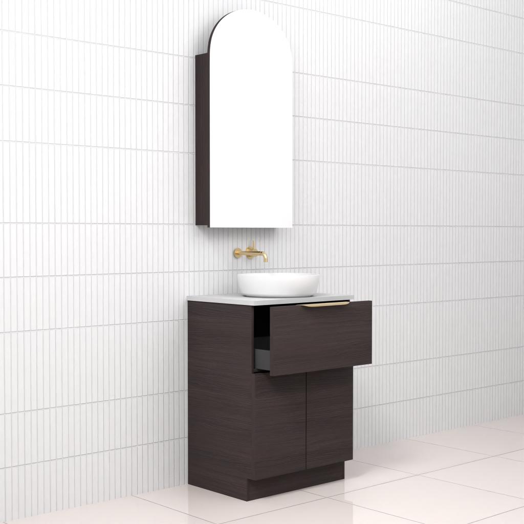 Marlee - 600mm Espresso Oak Freestanding Vanity