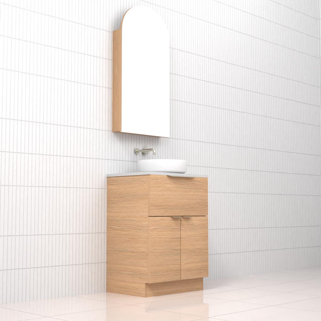 Marlee - 600mm Nordic Oak Freestanding Vanity