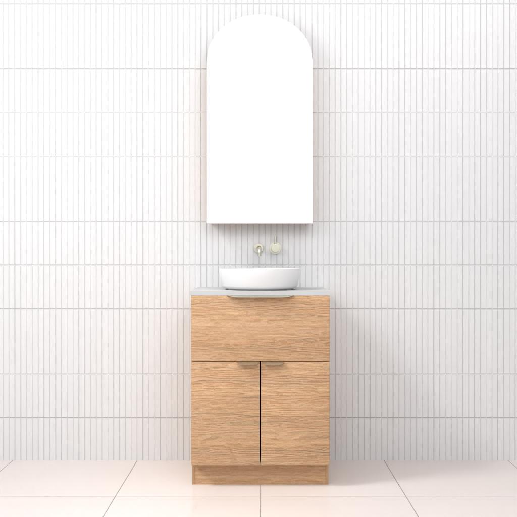 Marlee - 600mm Nordic Oak Freestanding Vanity