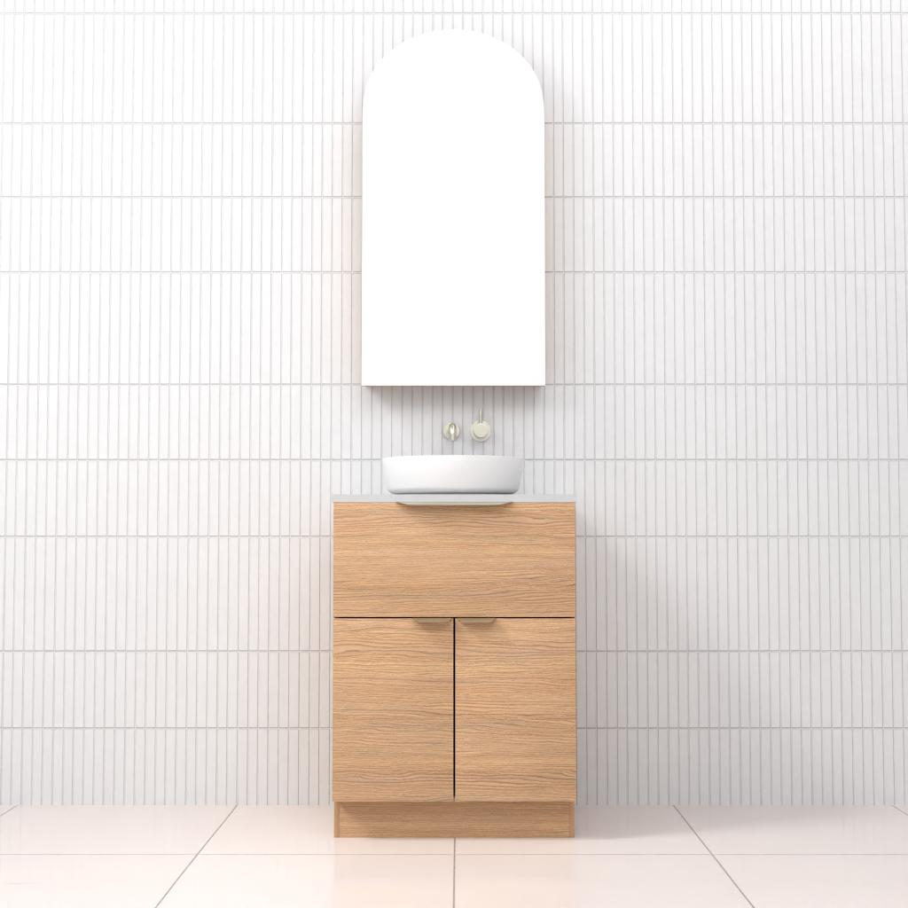 Marlee - 600mm Nordic Oak Freestanding Vanity