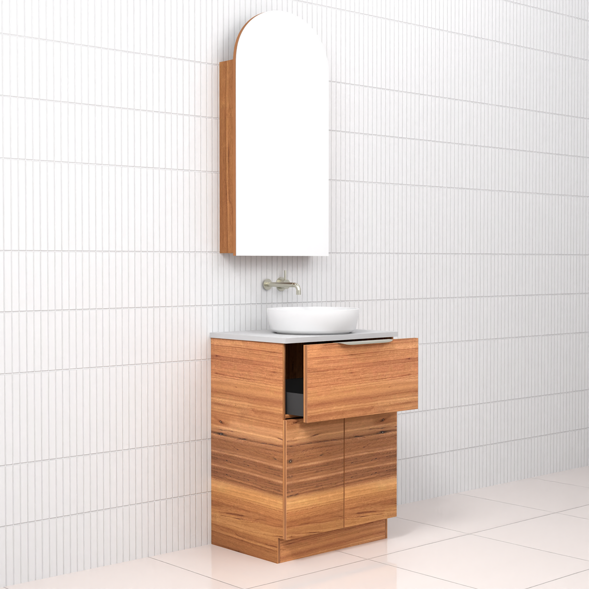 Marlee - 600mm Blackbutt Freestanding Vanity