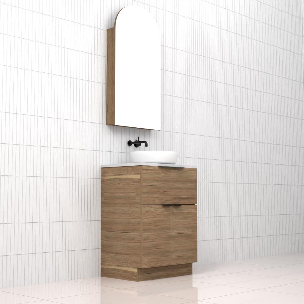 Marlee - 600mm Tuscan Oak Freestanding Vanity