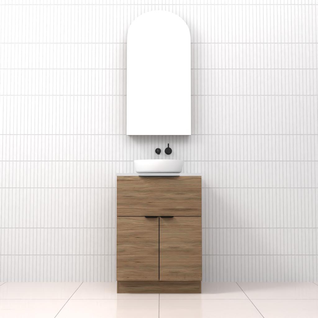 Marlee - 600mm Tuscan Oak Freestanding Vanity
