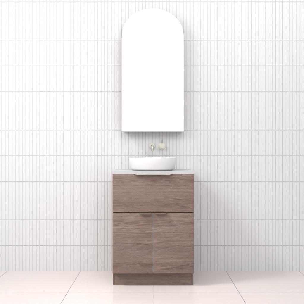 Marlee - 600mm Urban Oak Freestanding Vanity
