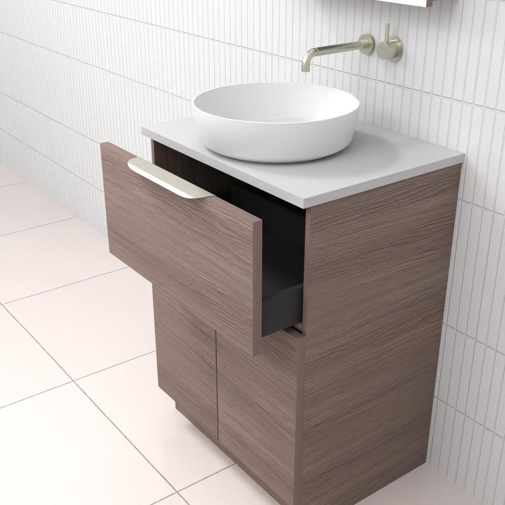 Marlee - 600mm Urban Oak Freestanding Vanity
