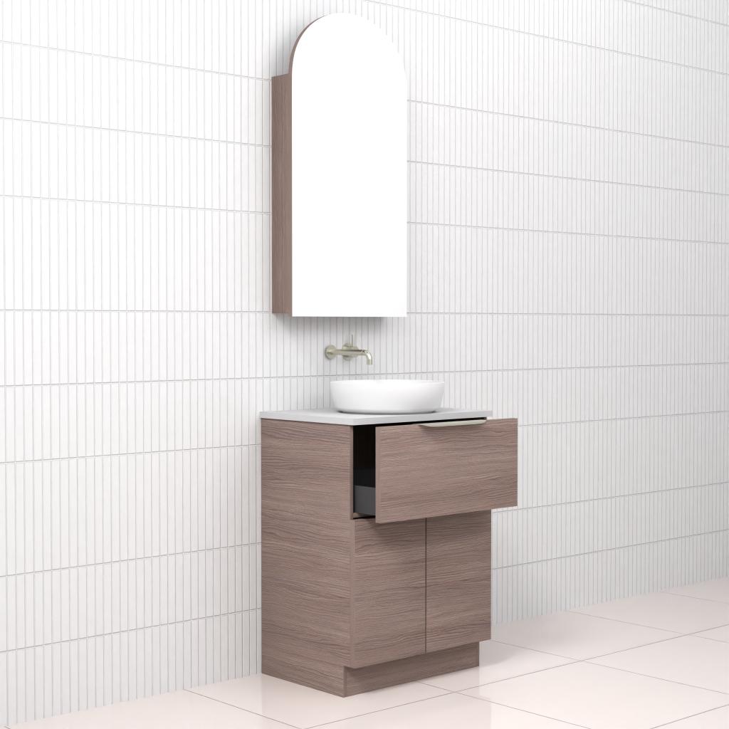 Marlee - 600mm Urban Oak Freestanding Vanity