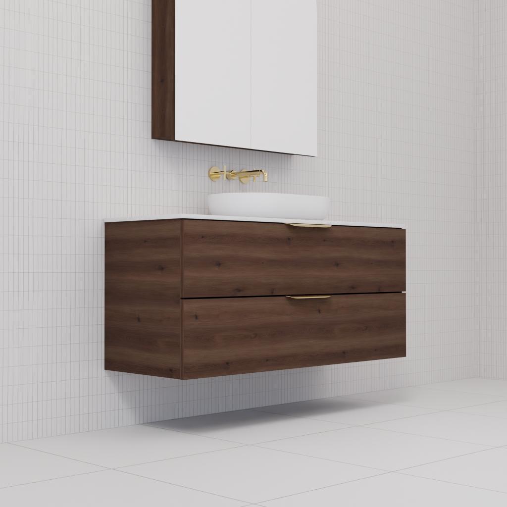 Odesa - 1200mm Chestnut Wall Hung Vanity