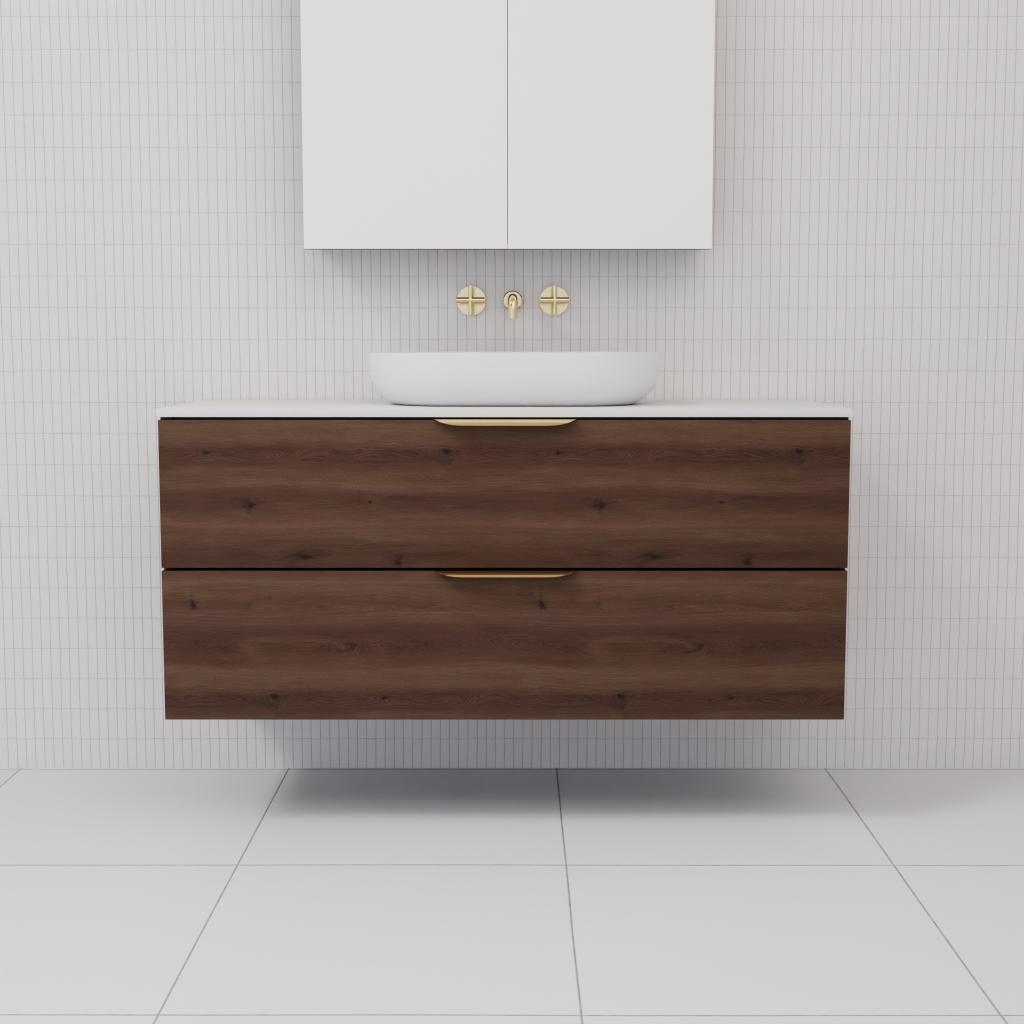Odesa - 1200mm Chestnut Wall Hung Vanity