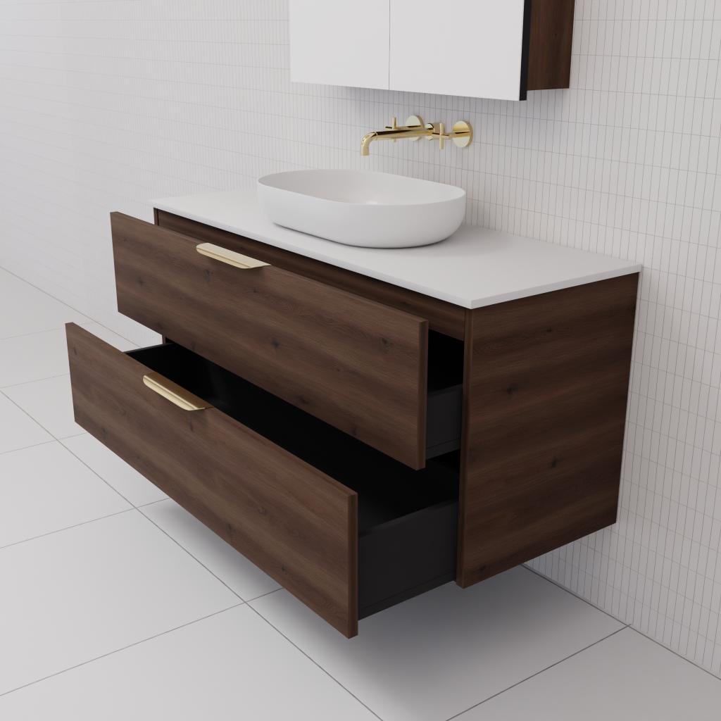Odesa - 1200mm Chestnut Wall Hung Vanity