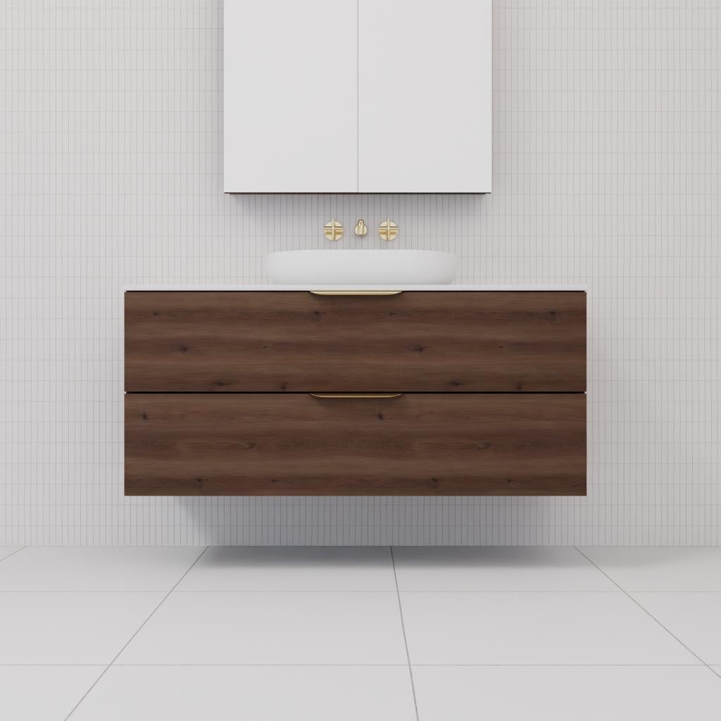 Odesa - 1200mm Chestnut Wall Hung Vanity