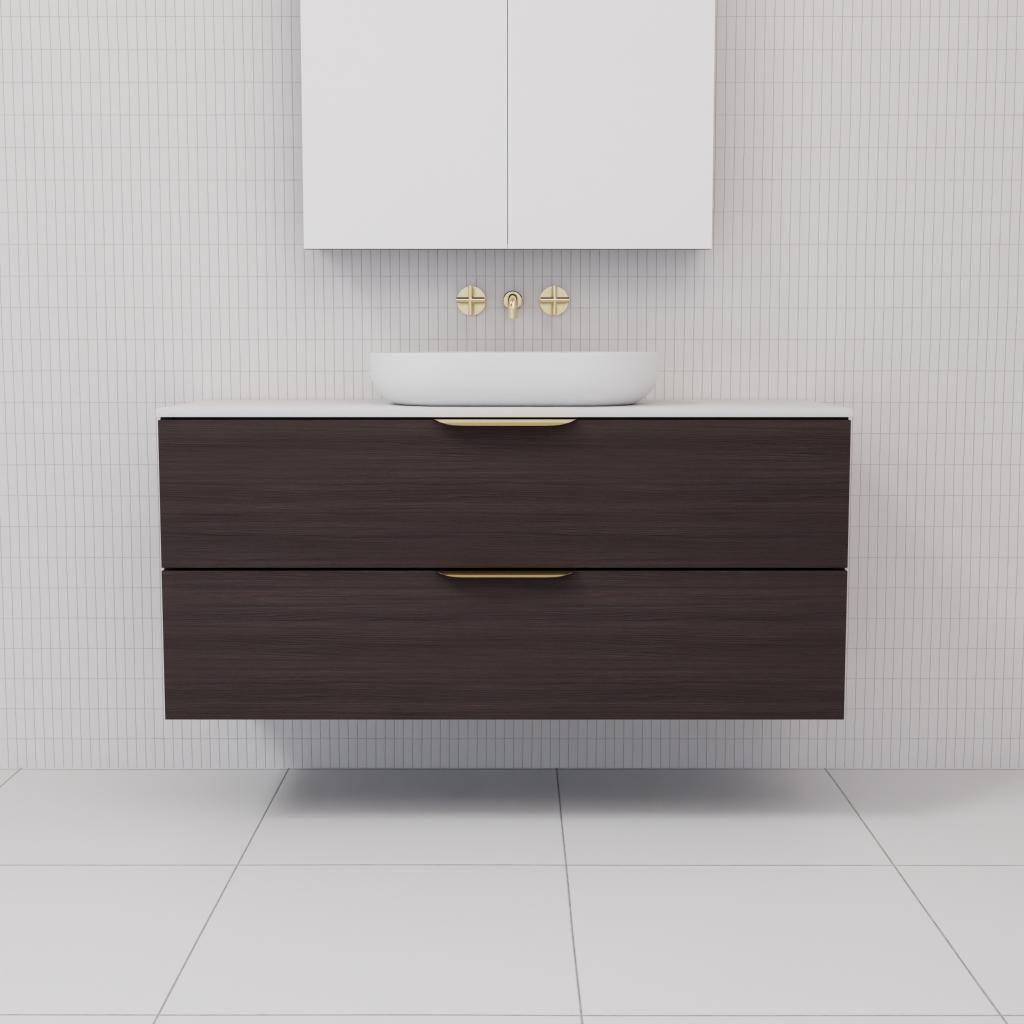 Odesa - 1200mm Espresso Oak Wall Hung Vanity