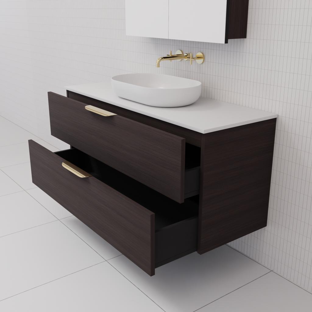 Odesa - 1200mm Espresso Oak Wall Hung Vanity