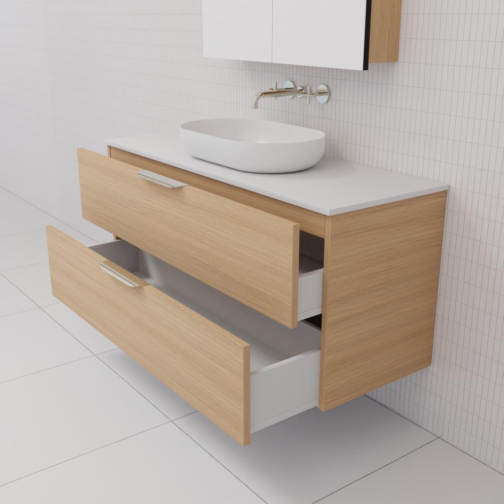 Odesa - 1200mm Nordic Oak Wall Hung Vanity