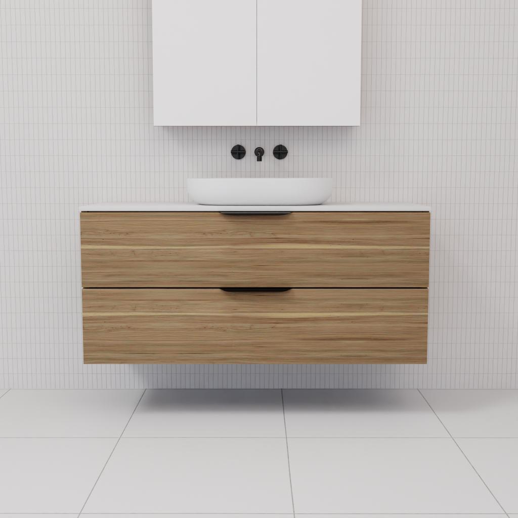 Odesa - 1200mm Tuscan Oak Wall Hung Vanity