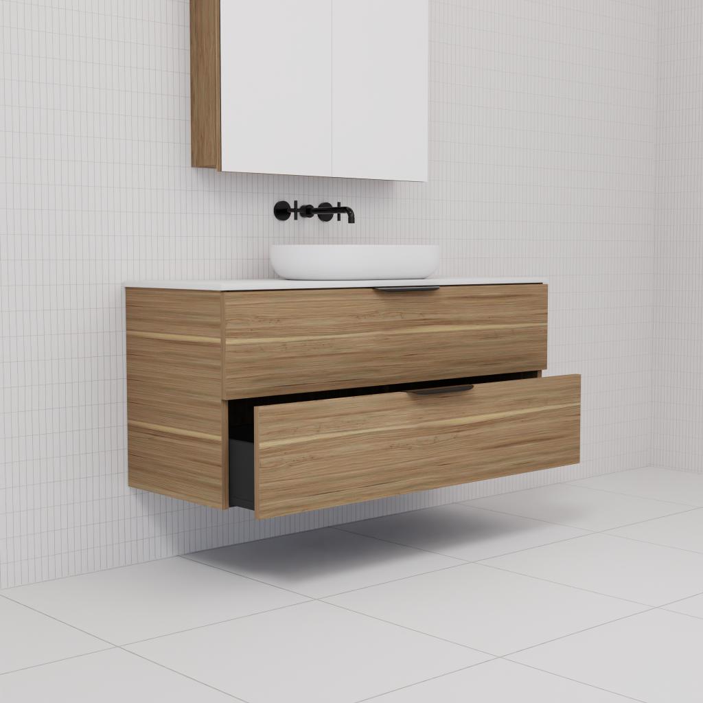 Odesa - 1200mm Tuscan Oak Wall Hung Vanity