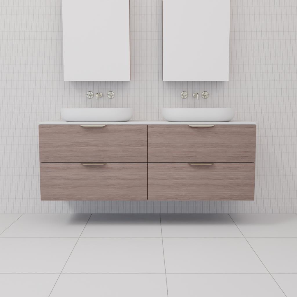 Odesa - 1500mm Urban Oak Wall Hung Vanity
