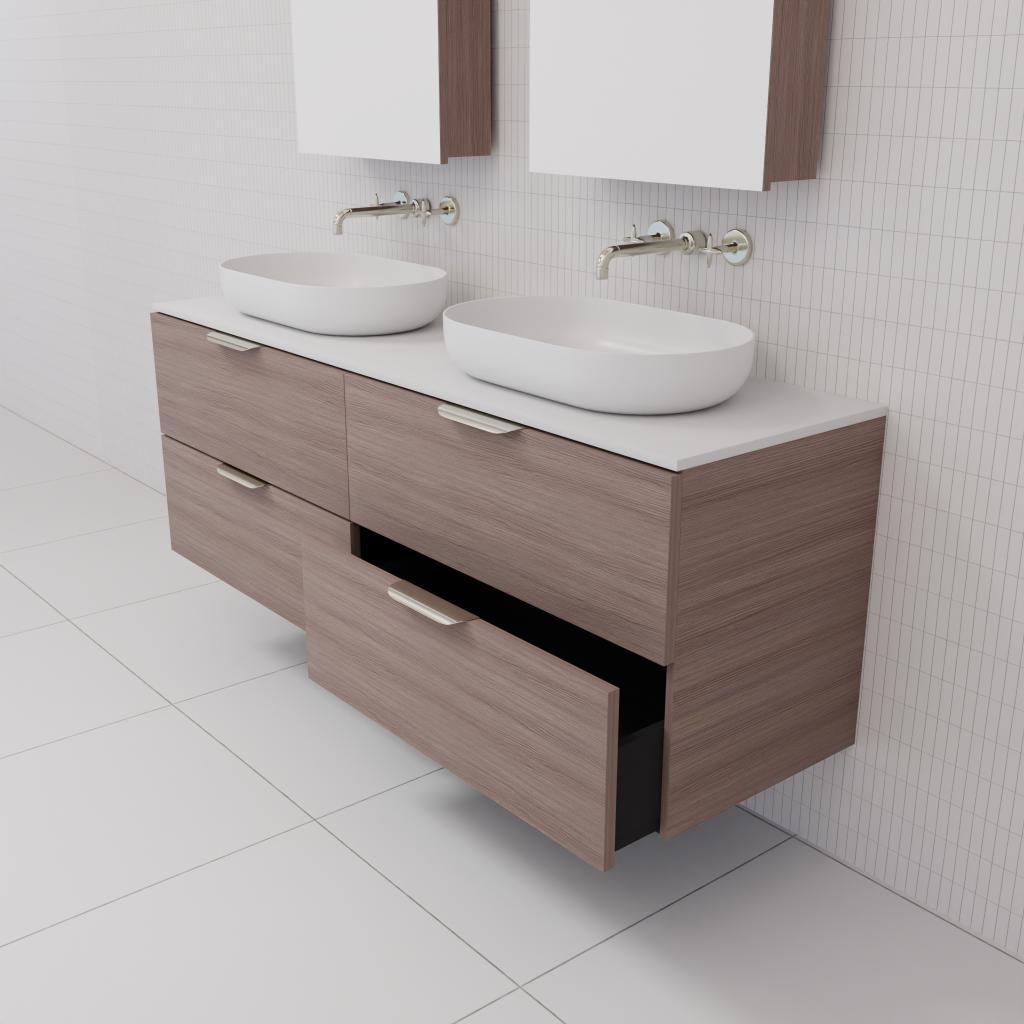 Odesa - 1500mm Urban Oak Wall Hung Vanity