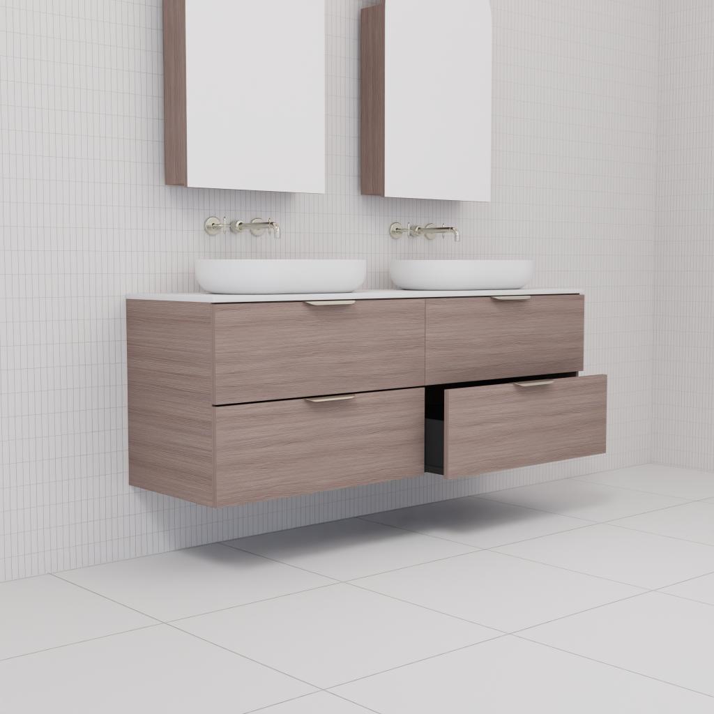 Odesa - 1500mm Urban Oak Wall Hung Vanity