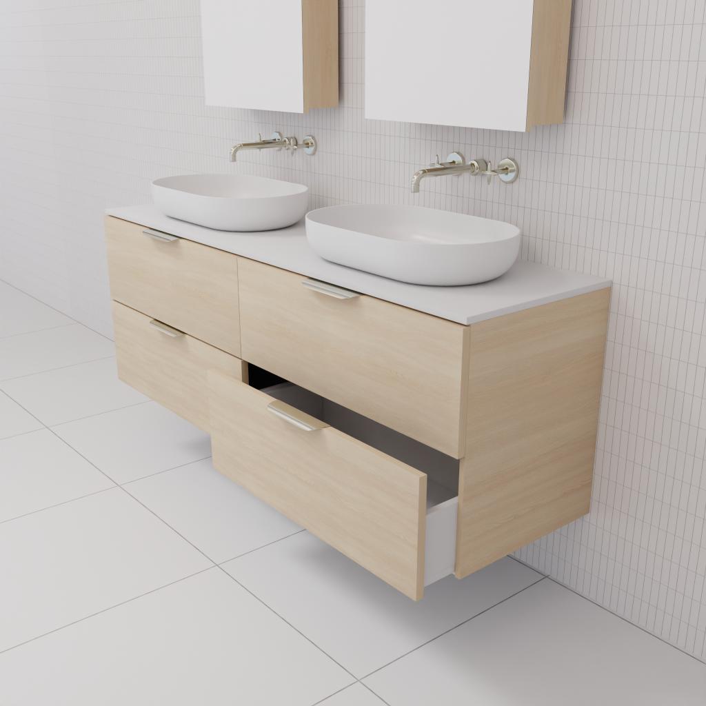 Odesa - 1500mm Vero Oak Wall Hung Vanity