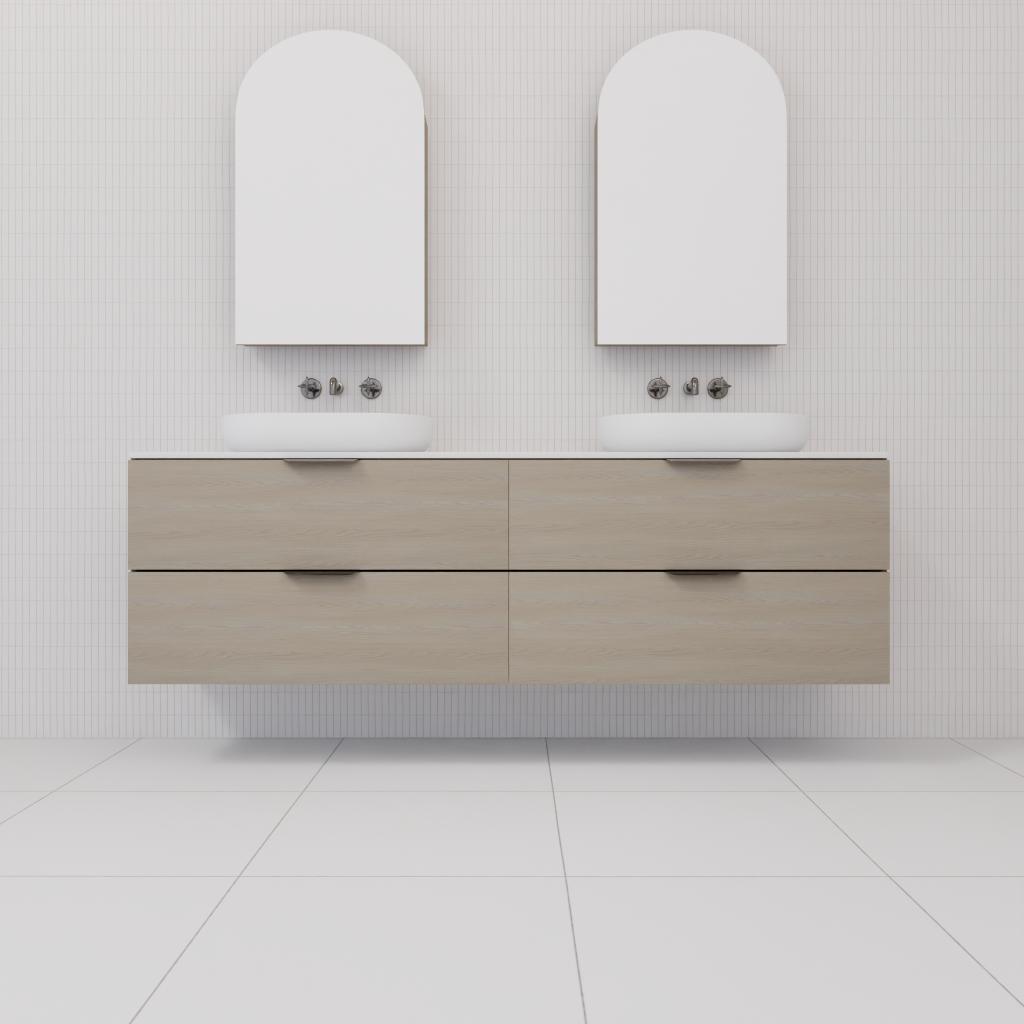 Odesa - 1800mm Smoked Ash Wall Hung Vanity