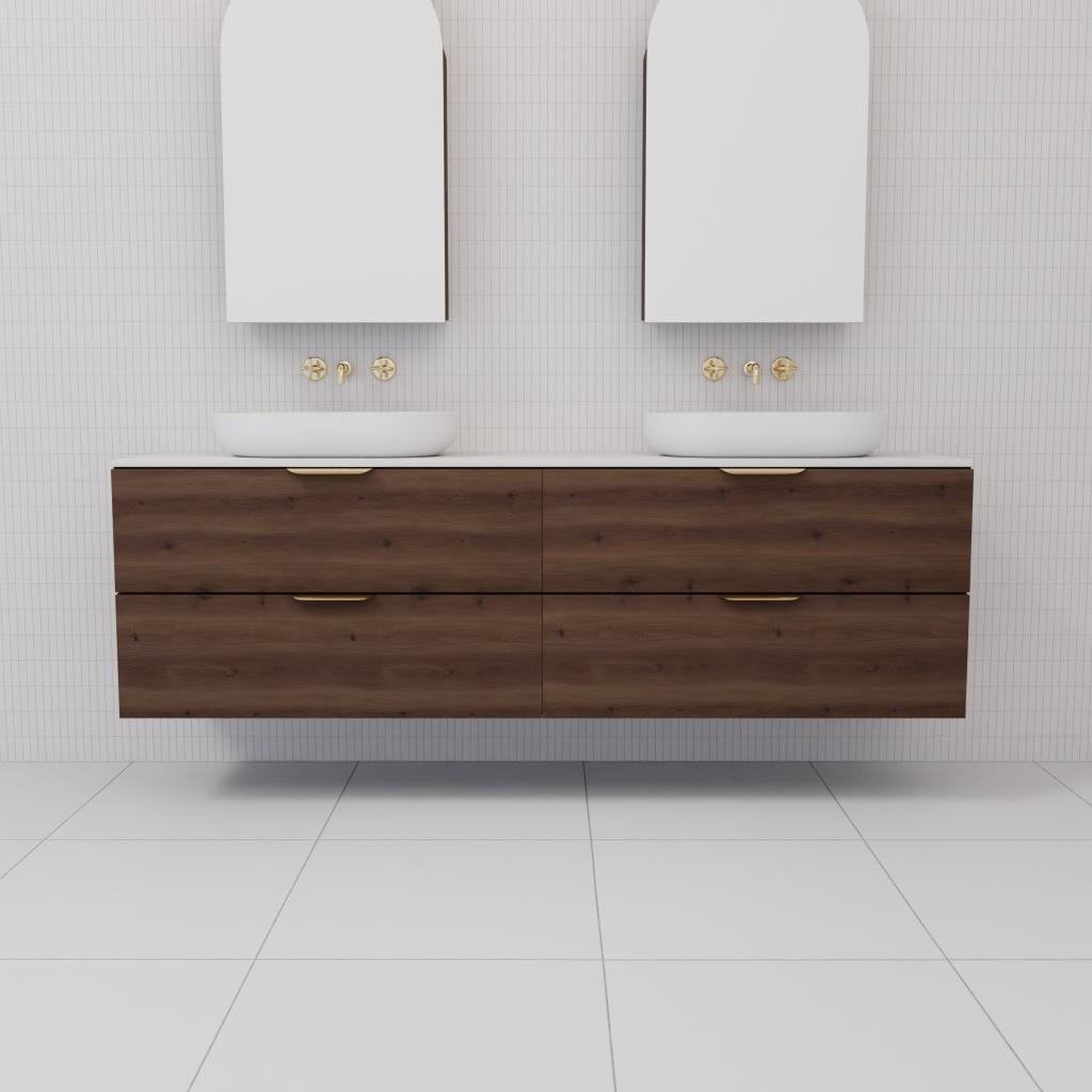 Odesa - 1800mm Chestnut Wall Hung Vanity