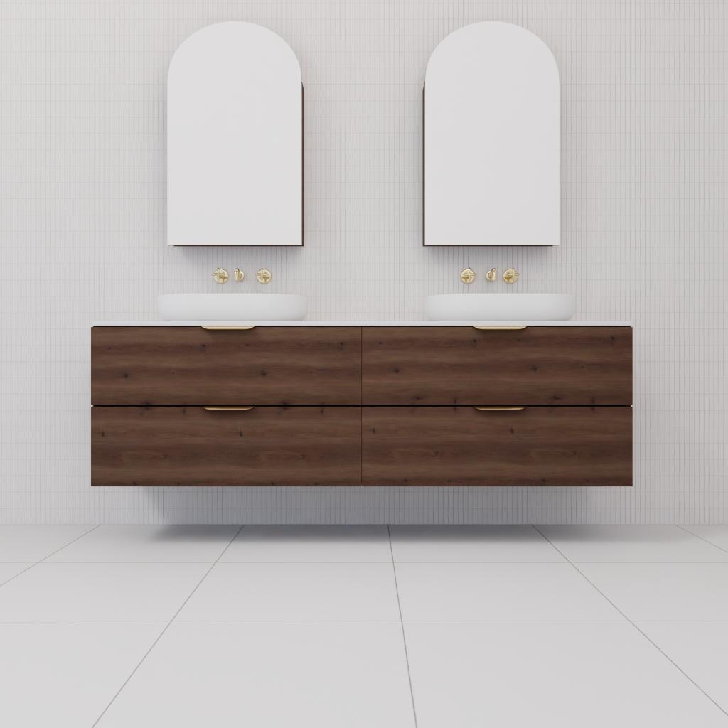 Odesa - 1800mm Chestnut Wall Hung Vanity
