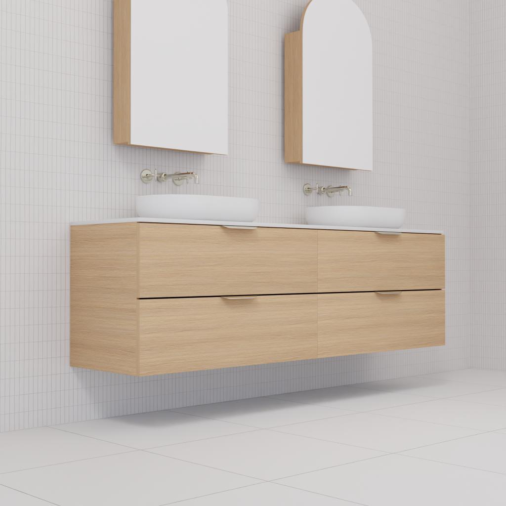 Odesa - 1800mm Nordic Oak Wall Hung Vanity
