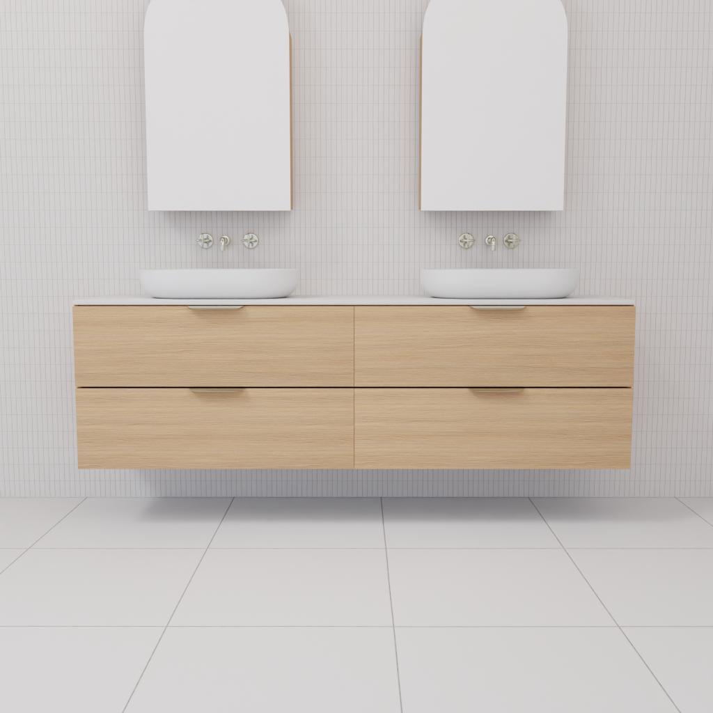 Odesa - 1800mm Nordic Oak Wall Hung Vanity