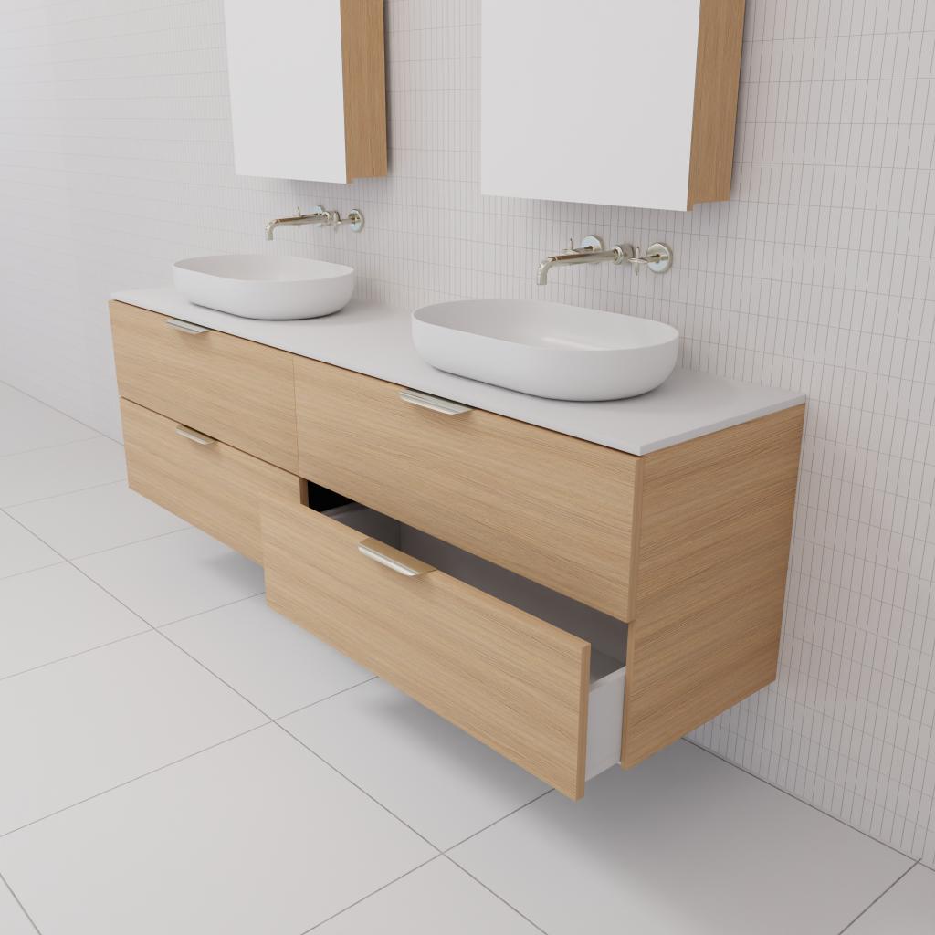 Odesa - 1800mm Nordic Oak Wall Hung Vanity