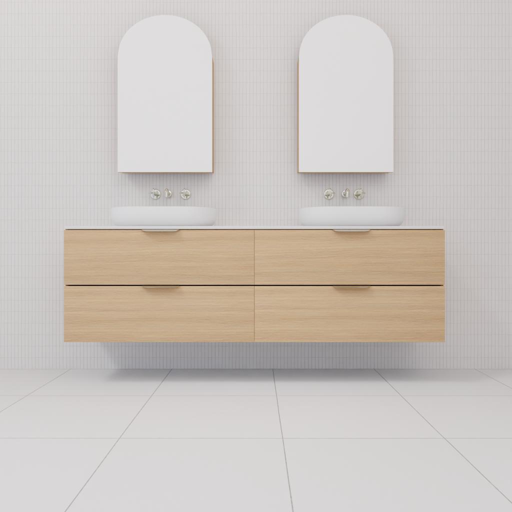 Odesa - 1800mm Nordic Oak Wall Hung Vanity