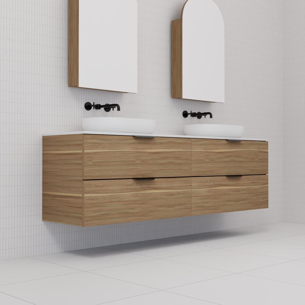 Odesa - 1800mm Tuscan Oak Wall Hung Vanity