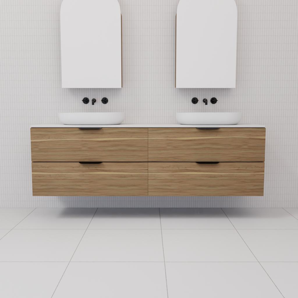 Odesa - 1800mm Tuscan Oak Wall Hung Vanity